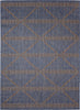 Trans Ocean Avena 7458/33 Diamond Stripe Denim Area Rug main image