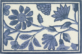 Trans Ocean Capri 1734/03 Floral Vine Blue Area Rug 