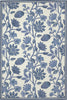 Trans Ocean Capri 1734/03 Floral Vine Blue Area Rug main image