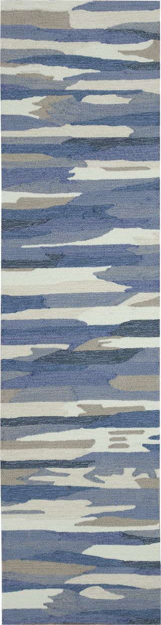 Trans Ocean Capri 1725/23 Cloud Soft Blue Area Rug Runner Image