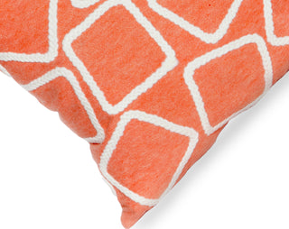 Trans Ocean Visions I Squares Orange by Liora Manne 