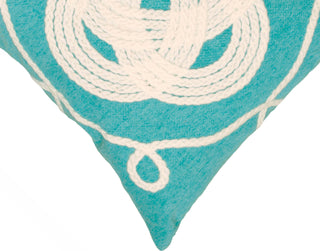 Trans Ocean Visions II Ornamental Knot Blue by Liora Manne 