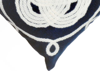 Trans Ocean Visions II Ornamental Knot Navy by Liora Manne 