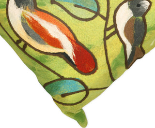 Trans Ocean Visions III Song Birds Green by Liora Manne 