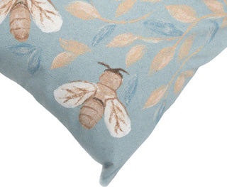 Trans Ocean Visions III Bees Aqua by Liora Manne 