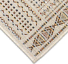 Trans Ocean Avena 7456/12 Panel Stripe Ivory Area Rug Corner Image
