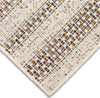 Trans Ocean Avena 7459/12 Mosaic Stripe Ivory Area Rug Corner Image