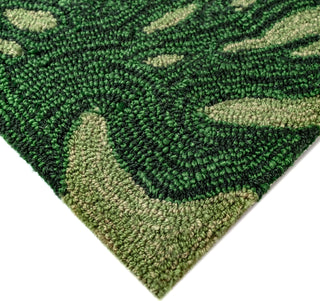 Trans Ocean Capri Palm Leaf Green Area Rug by Liora Manne 