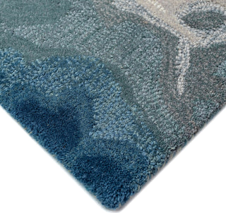 Trans Ocean Corsica 9146/03 Water Blue Area Rug Corner Image