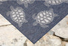 Trans Ocean Carmel 8413/33 Seaturtles Navy Area Rug by Liora Manne 