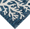 Trans Ocean Carmel 8448/33 Coral Border Blue Area Rug by Liora Manne 