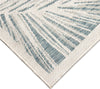 Trans Ocean Carmel 8474/04 Fronds Aqua Area Rug Corner Image