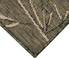 Trans Ocean Carmel 8488/06 Bamboo Border Green Area Rug Corner Image