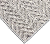 Trans Ocean Dunes 6680/38 Chevron Silver Area Rug Corner Image