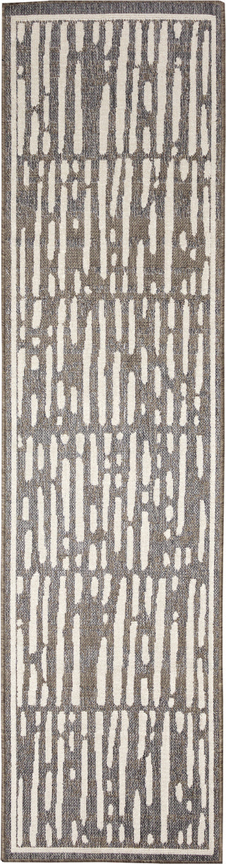 Trans Ocean Cove 6739/47 Bamboo Grey Area Rug Runner Image