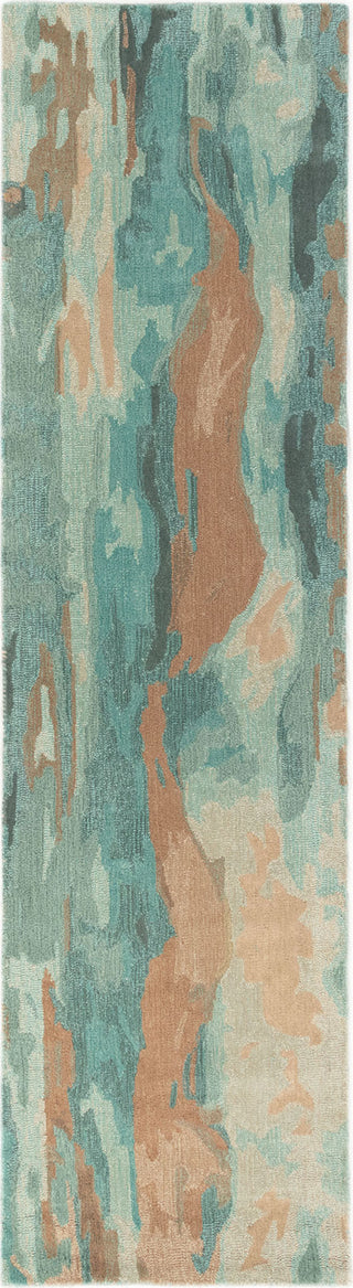 Trans Ocean Corsica 9144/06 Waterfall Patina Area Rug Runner Image