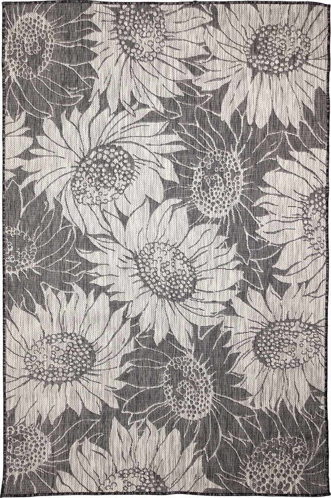 Trans Ocean Carmel 8483/48 Sunflower Field Black Area Rug main image