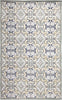 Trans Ocean Canyon 9375/33 Floral Tile Navy Area Rug main image