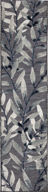 Trans Ocean Canyon 9373/47 Vines Charcoal Area Rug Runner Image