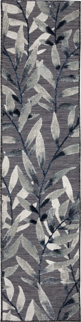 Trans Ocean Canyon 9373/47 Vines Charcoal Area Rug Runner Image