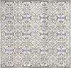 Trans Ocean Canyon 9375/33 Floral Tile Navy Area Rug Switch