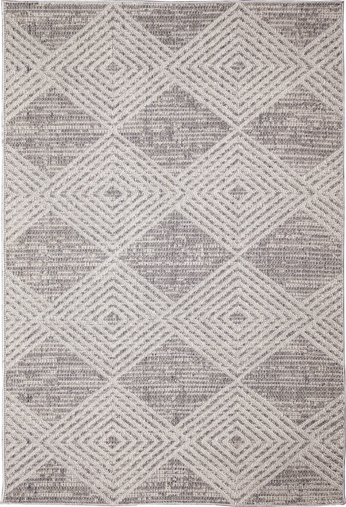 Trans Ocean Dunes 6688/38 Modern Diamond Silver Area Rug main image