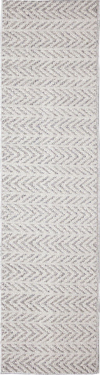 Trans Ocean Dunes 6680/38 Chevron Silver Area Rug Runner Image