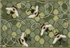 Trans Ocean Esencia 9585/06 Bee Free Green Area Rug 