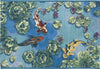 Trans Ocean Esencia 9595/04 Koi Pond Aqua Area Rug 