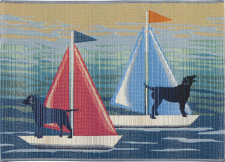 Trans Ocean Esencia 9601/03 See Spot Sail Blue Area Rug 