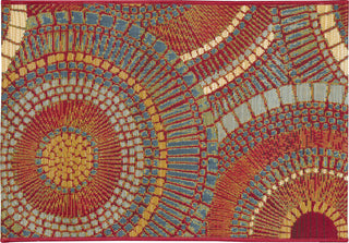 Trans Ocean Esencia 8035/17 Circles Saffron Area Rug 