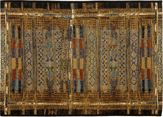 Trans Ocean Esencia 8057/09 Tribal Stripe Gold Area Rug 