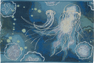 Trans Ocean Esencia 8155/04 Jelly Fish Bloom Area Rug 