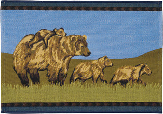 Trans Ocean Esencia 9590/19 Bear Family Brown Area Rug 