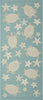 Trans Ocean Esencia 9576/04 Turtle And Stars Aqua Area Rug main image