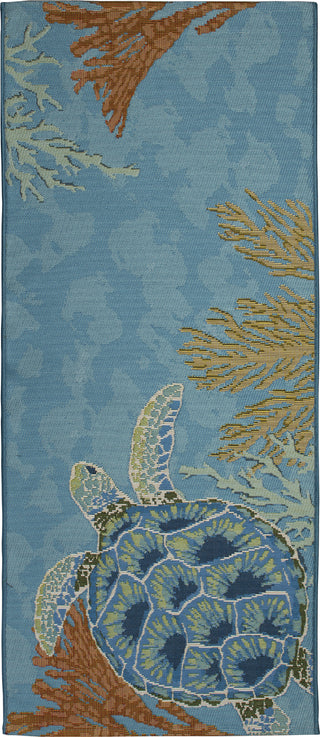 Trans Ocean Esencia 9581/04 Seaturtle Garden Area Rug main image