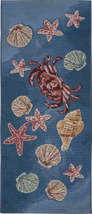 Trans Ocean Esencia 9596/04 Shell We Dance Aqua Area Rug main image