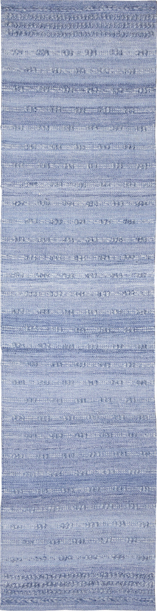 Trans Ocean Hudson 7742/03 Bubble Stripe Blue Area Rug Runner Image