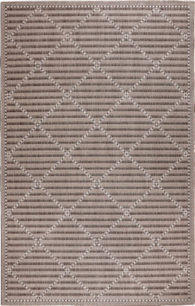 Trans Ocean Malibu 8225/12 Checker Diamond Neutral Area Rug main image