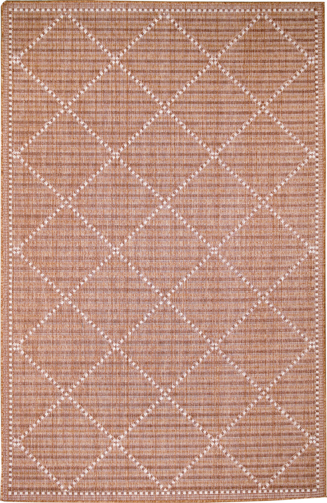 Trans Ocean Malibu 8225/17 Checker Diamond Clay Area Rug main image