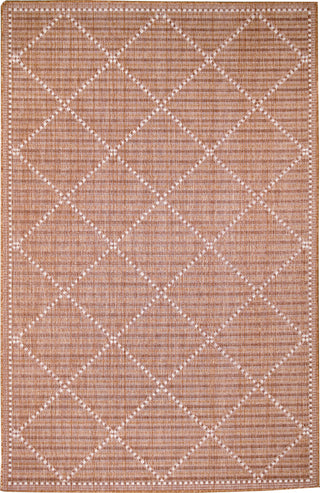 Trans Ocean Malibu 8225/17 Checker Diamond Clay Area Rug main image