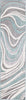 Trans Ocean Malibu 8222/04 Waves Aqua Area Rug Runner Image