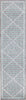 Trans Ocean Malibu 8225/04 Checker Diamond Aqua Area Rug Runner Image