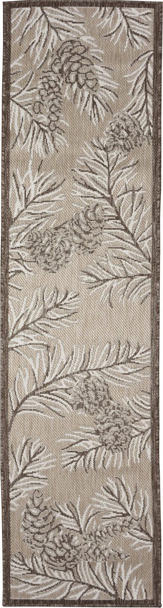 Trans Ocean Malibu 8234/12 Pine Neutral Area Rug Runner Image