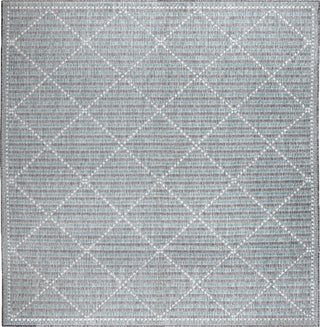 Trans Ocean Malibu 8225/04 Checker Diamond Aqua Area Rug Switch