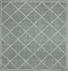 Trans Ocean Malibu 8225/06 Checker Diamond Green Area Rug Switch