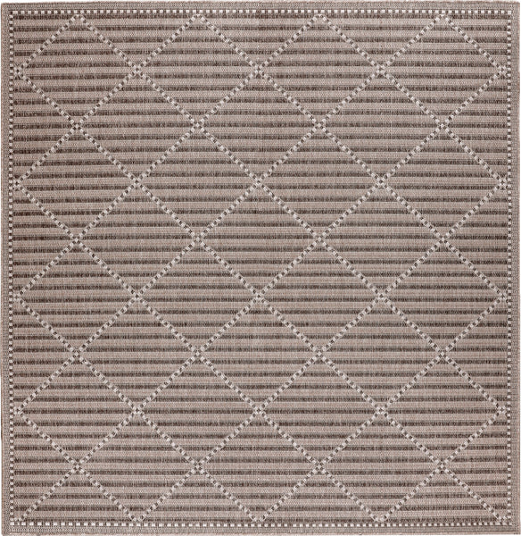 Trans Ocean Malibu 8225/12 Checker Diamond Neutral Area Rug ...
