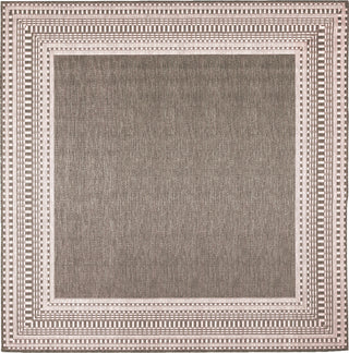 Trans Ocean Malibu 8228/12 Etched Border Neutral Area Rug Switch