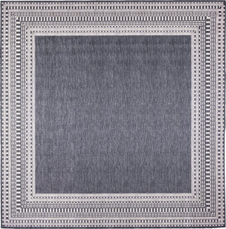 Trans Ocean Malibu 8228/33 Etched Border Navy Area Rug Switch