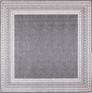 Trans Ocean Malibu 8228/47 Etched Border Charcoal Area Rug Switch